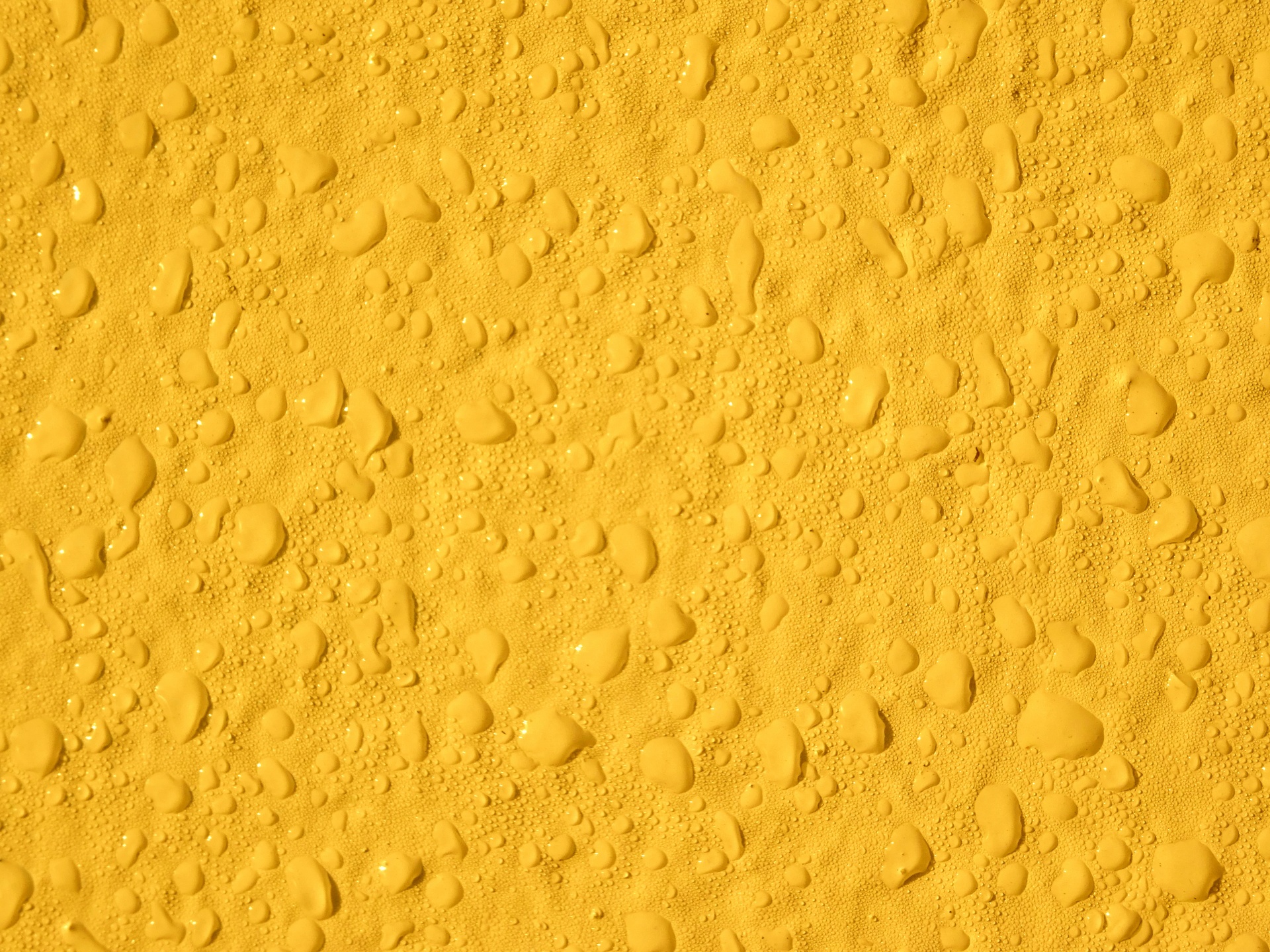 Yellow Water Droplets Background