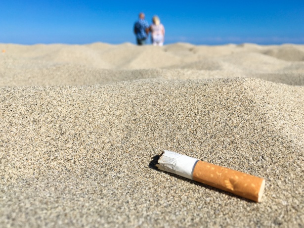 Image result for beach cigarettes butt
