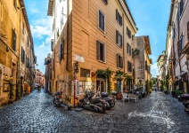 Tylna ulica w Trastevere