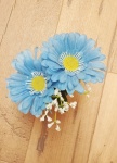 Bouquet de fleurs bleues