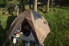 Camping en tent