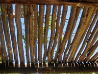 Exterior Roof Constructed Of Poles