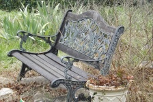 冬季花园长椅