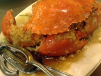 Knoblauch Saute Krabbe
