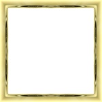 Gold frame Double Edged
