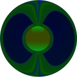 Green And Navy Button