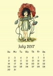 Juli-Blumen-Fee-Kalender
