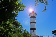 Leuchtturm mit Lens Flare