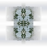 Misty Oriental Floral Tile