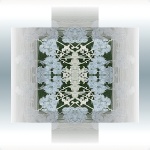 Misty Oriental Floral Tile