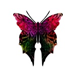 Op-Art Mariposa multicolores