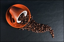 Cup And Coffee Beans