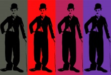 Porträt von Charlie Chaplin