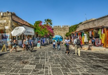 Rhodes Markt in Griechenland