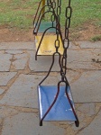 Seats of swings in playground
