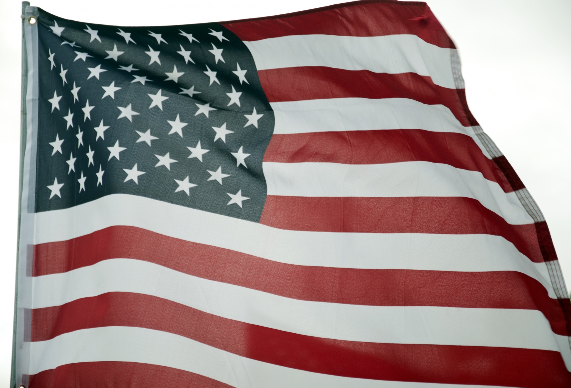 飘扬的美国国旗高清图片-千叶网