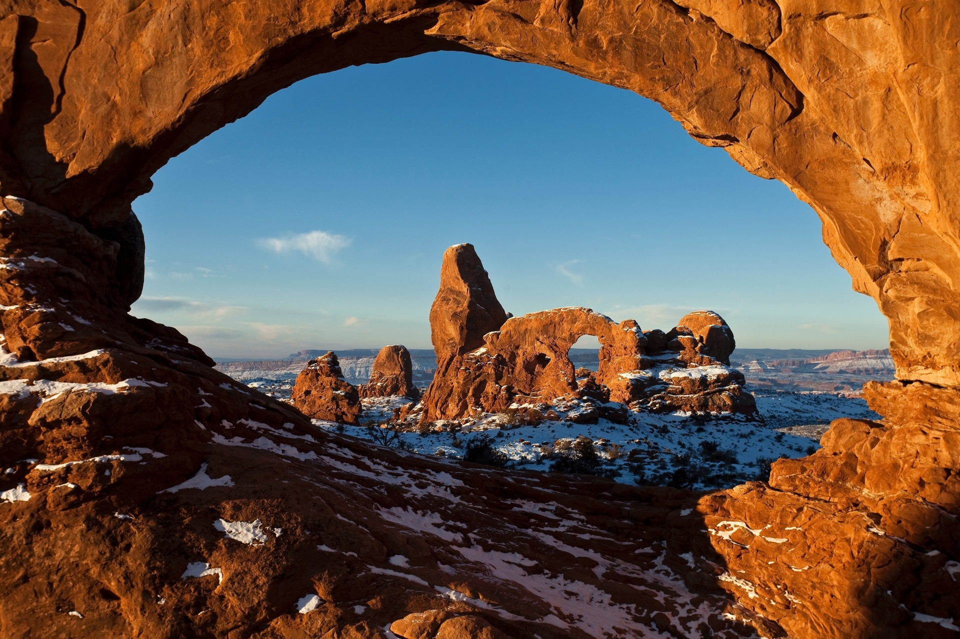 Natural Sandstone Arch Paesaggio