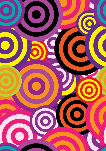 Abstract 60s Circles Wallpaper Free Stock Photo - Public Domain Pictures