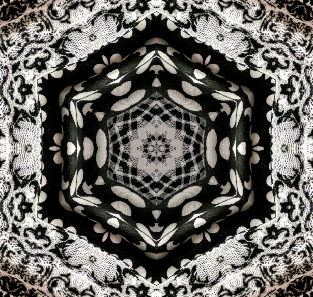 Black And White Kaleidoscope Free Stock Photo - Public Domain Pictures