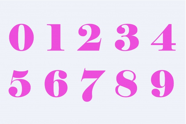 Pink Whole Numbers Free Stock Photo - Public Domain Pictures