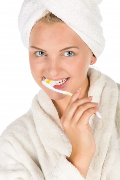 Mujer, cepillado, dientes Stock de Foto gratis - Public Domain Pictures