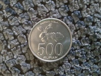 500 rupias indonésias