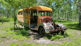 Opuštěný autobus