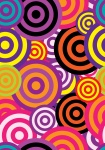 Abstract 60s Circles Wallpaper