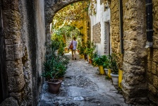Pe strada din Rhodos, Grecia