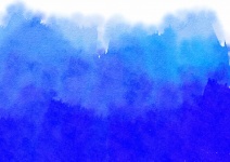 Blauwe Waterverf