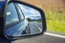 Car Mirror Reflection