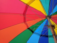 Barevný deštník