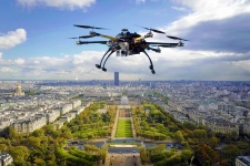 Drone Over Város