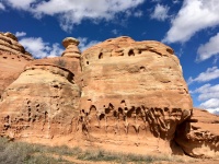Erosion von Sandstein
