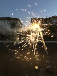 Feuerwerk in Aktion