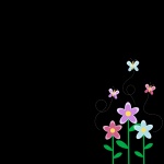 Butterfly Flowers Background