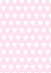 Hearts Pink & White Wallpaper