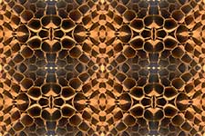 Honeycomb Pattern In Gold