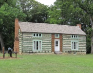 Log Cabin With Cannon