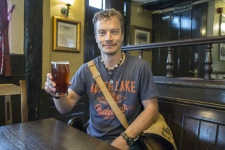 Man With English Pint Of Lager