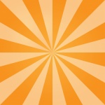 Oranje concentrische schijven