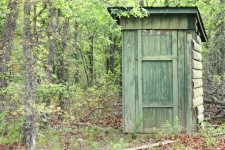Outhouse v lese