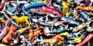 Sfondi di giocattoli di plastica