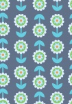 Retro Flowers Wallpaper Pattern