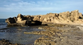 岩石海岸线