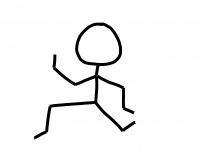 Running stickman