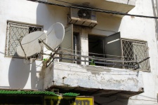 Satellite Dish On Balcony