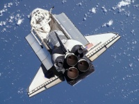 Space Shuttle Flying