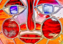 Stained Glass Face