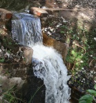 Waterfall With Tiers In Park